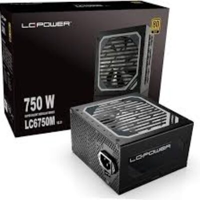 LC6750M V2.31 80 PLUS Gold PSU 750W ATX fully modular,120mm fan,APFC,6xPCIe,10xSATA,black