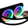 LC Power CPU Liquid Cooler,240mm, Compatible with AM4 AMD Intel LGA RGB - Black
