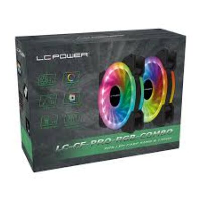 LC Power Fan-LC-CF-PRO-RGB-COMBO – Digital RGB – 120 mm