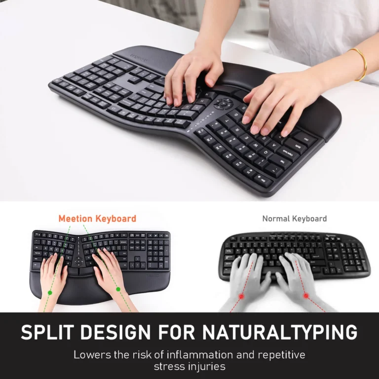 Tastierë Ergonomike Wireless Meetion DirectorW thumbnail 6