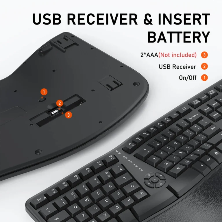 Tastierë Ergonomike Wireless Meetion DirectorW thumbnail 5