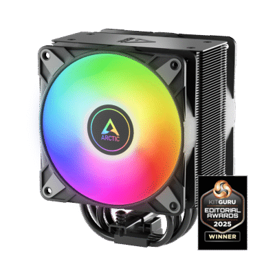 Ftohës CPU ARCTIC Freezer 36 A-RGB – Intel LGA1700/LGA1851 & AMD AM4/AM5, Dual 120 mm P12 PWM PST A-RGB, Heatsink i Zi