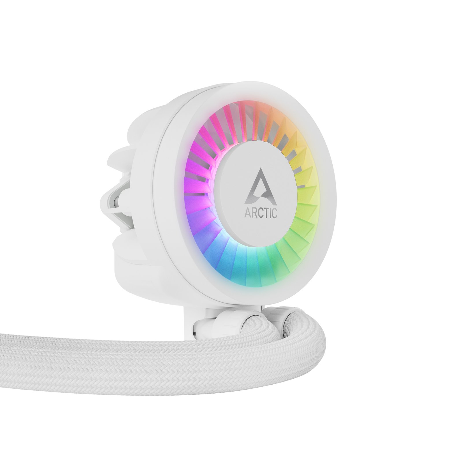 Ftohës Liquid CPU ARCTIC Liquid Freezer III 240 A-RGB White – Radiator 240 mm, 2× 120 mm A-RGB Fans, Intel LGA 1700/1851 & AMD AM4/AM5 - Image 4
