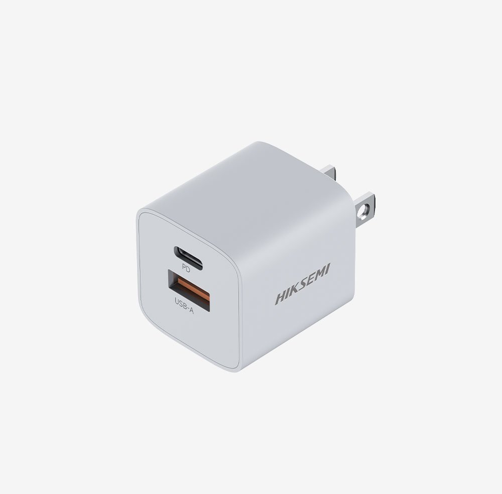 Karikues Hiksemi HS-HUB-GaN33 – GaN 33 W (1 × USB-C + 1 × USB-A, Prizë Amerikane) - Image 4