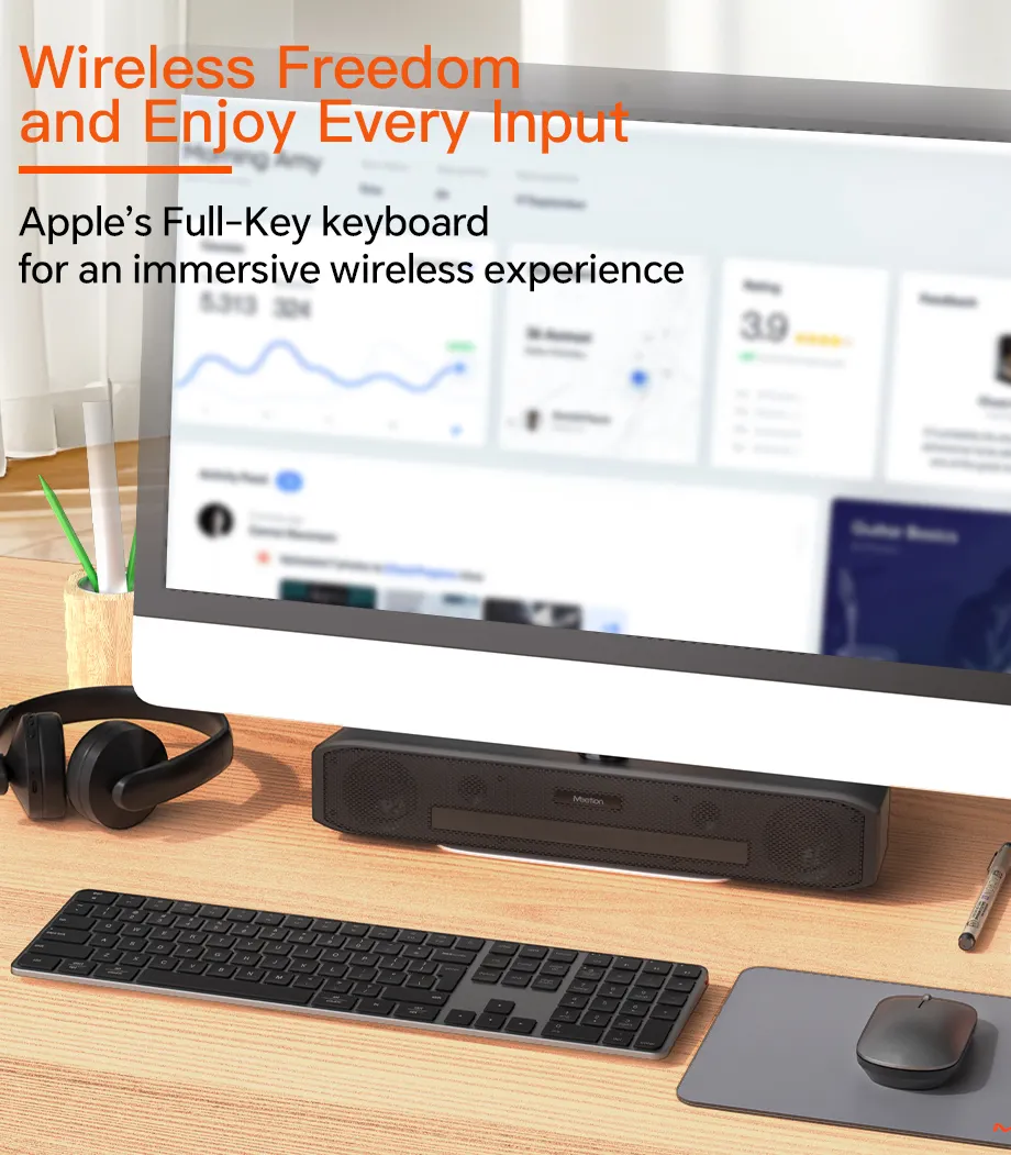 Meetion C230 – Set Tastierë & Maus Wireless Dual-Mode (2.4GHz + Bluetooth) – Space Gray - Image 6