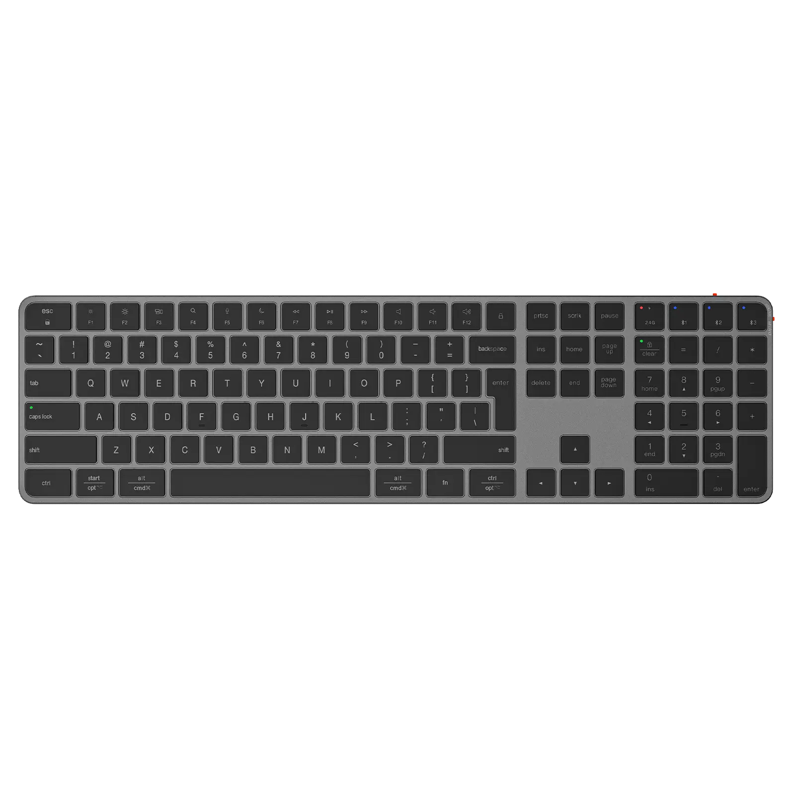 Meetion C230 – Set Tastierë & Maus Wireless Dual-Mode (2.4GHz + Bluetooth) – Space Gray - Image 2