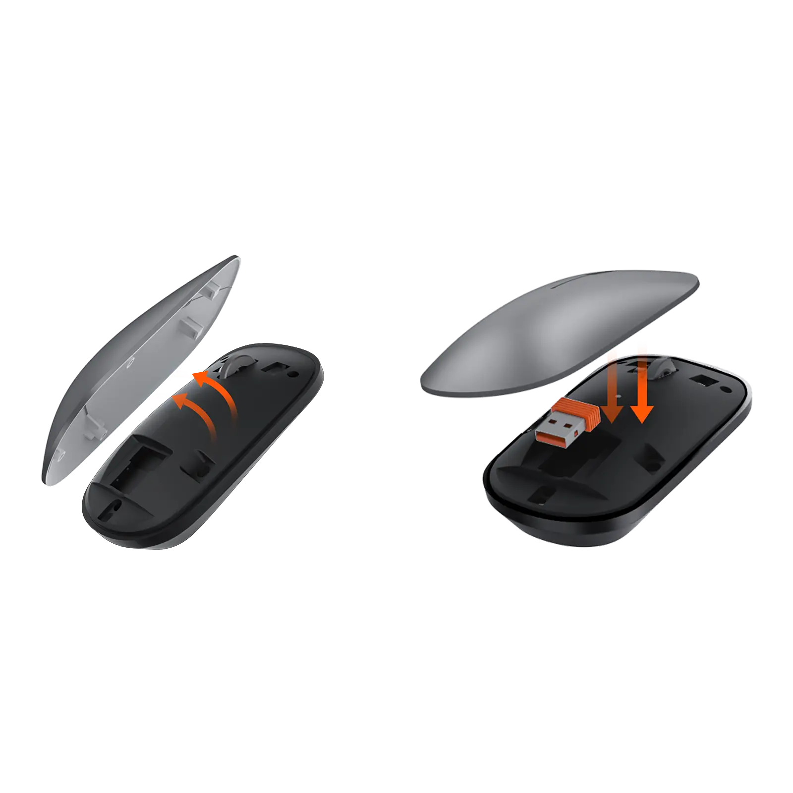 Meetion C230 – Set Tastierë & Maus Wireless Dual-Mode (2.4GHz + Bluetooth) – Space Gray - Image 7
