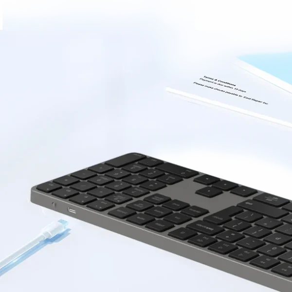 Meetion K230 – Tastierë Wireless Ultra-Hollë 109 Taste (2.4GHz + Bluetooth), e Zeze - Image 13