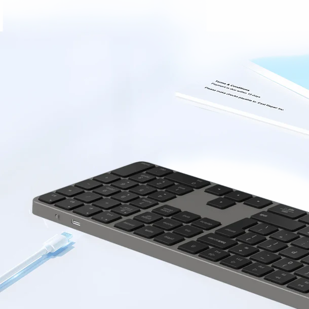 Meetion K230 – Tastierë Wireless Ultra-Hollë 109 Taste (2.4GHz + Bluetooth), e Zeze - Image 13