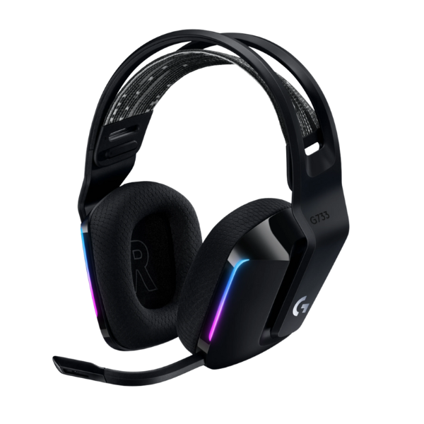 Kufje Gaming Logitech G733 LIGHTSPEED – Wireless 2.4 GHz, RGB, Ngjyrë E Zezë