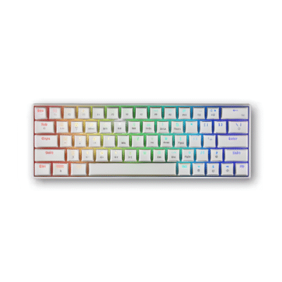 Tastierë Gaming Mekanike Spartan Gear Pegasus 2 RGB Wireless – e bardhë/gri