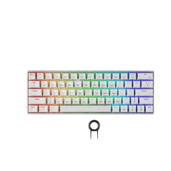 Tastierë Gaming Mekanike Wireless Spartan Gear Pegasus 2 RGB – White