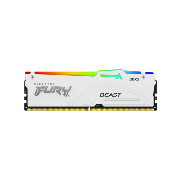 Memorie RAM Kingston FURY Beast DDR5 RGB 32GB 5600MT/s CL36 (White)
