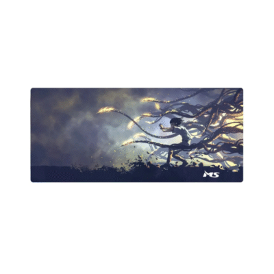 Mousepad Gaming MS Teris XL500 – 900 × 400 mm, Trashësi 4 mm, Ngjyrë e Zezë