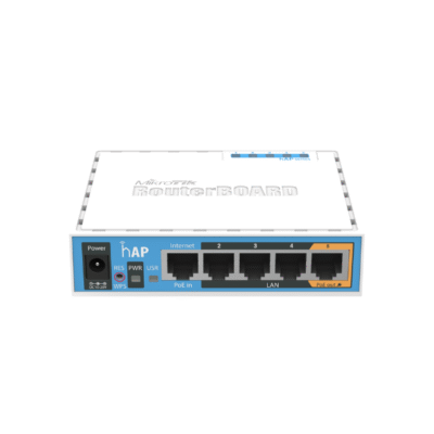 Ruter MikroTik RB951Ui-2nD hAP – Wi-Fi 2.4 GHz, 5x Ethernet, PoE inn/PoE out