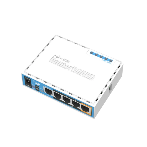 Ruter MikroTik RB951Ui-2nD hAP – Wi-Fi 2.4 GHz, 5x Ethernet, PoE inn/PoE out - Image 2