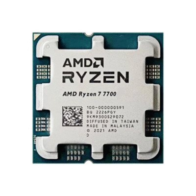 Procesor AMD Ryzen 7 7700 , 3.8 GHz Bazë / 5.3 GHz Max Boost, 8-Core / 16-Thread, 40 MB Cache, 65 W – Socket AM5 (Raphael Series)