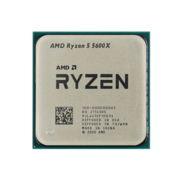 Procesor AMD Ryzen 5 5600X TRAY, 3.7 GHz Bazë / 4.6 GHz Max Boost, 6-Core / 12-Thread, 35 MB Cache, 65 W – Socket AM4 (Zen 3 / Vermeer Series)