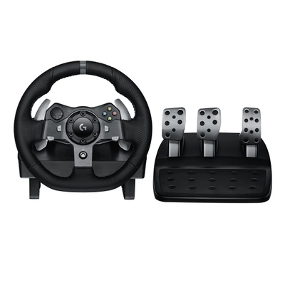 Timon dhe Pedale Logitech G920 Driving Force – Black (Racing Wheel & Pedals Set)