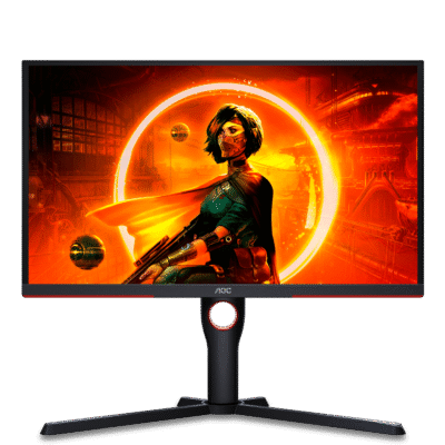 Monitor AOC 25G3ZM/BK – 24.5″ Full HD, 240 Hz, Panel VA – Black/Red