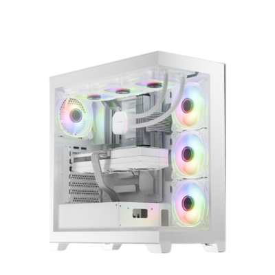 Pc Gaming BetaTech D4 – Ryzen 7 9800X3D, RTX 5070 12GB, 32GB DDR5, 1TB NVMe, Liquid Cooling, 750W, Case White