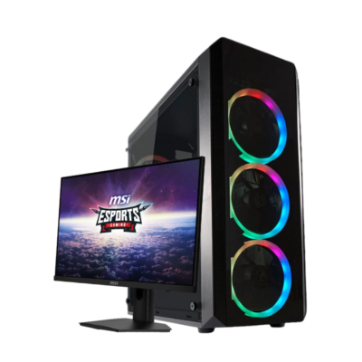 Bundle Gaming BetaTech D1 – Ryzen 5 5600X, RTX 5050 8GB, 16GB DDR4, 512GB SSD + MSI 24” 180Hz