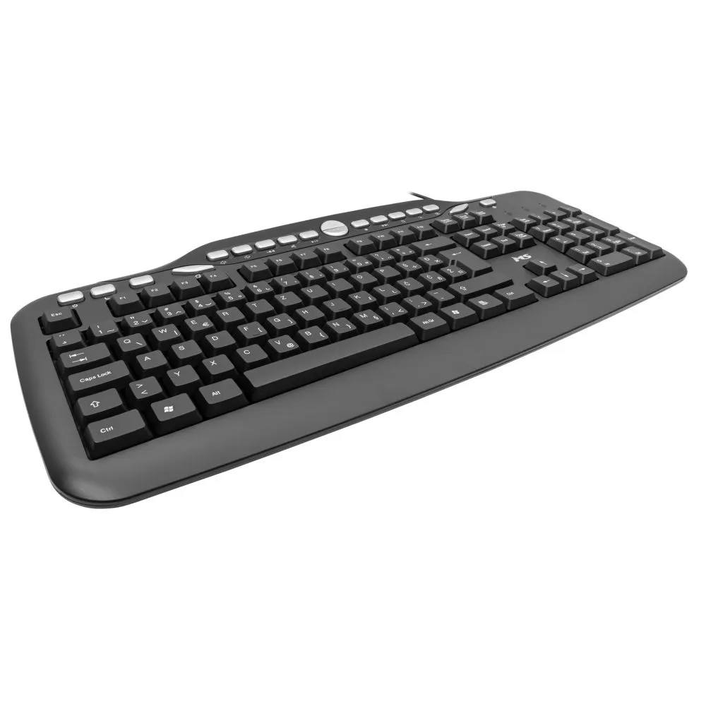 Tastaturë me kabllo Alpha C300 – Multimediale, USB, e zezë - Image 2