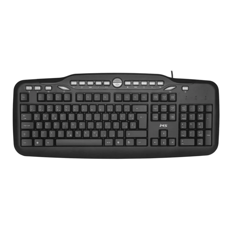 Tastaturë me kabllo Alpha C300 – Multimediale, USB, e zezë