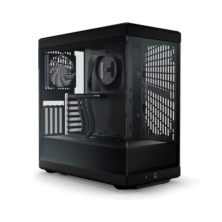 Kase PC HYTE Y60 – Mid‑Tower ATX, Panoramic Glass, Dual Chamber, Black