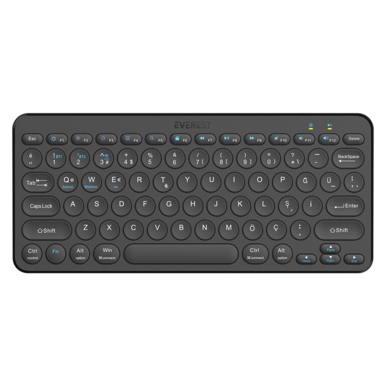 Tastierë Everest KB‑BT16 – Wireless 2.4GHz + Bluetooth, Q Layout