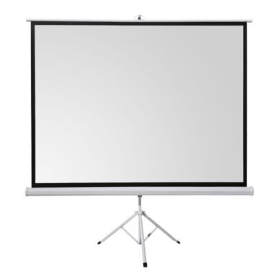 Perdë projektori Everest TPP-200 – 200×200cm, Tripod, Black Back, Portable