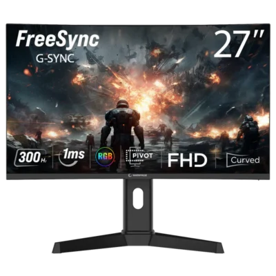 Monitor Rampage DROP DR27C300F  Gaming 27″ Curved FHD 300 Hz Fast VA  – I Zi