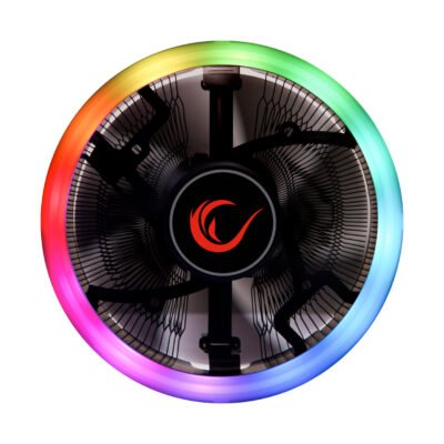 Ftohës me ajër për CPU Rampage RM‑C01 Cool‑Fix 124×124×67 mm RGB – I Zi