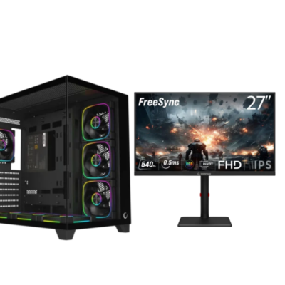 BT Bundle Flair Series 5 – PC Gaming RTX 5070 12GB, Ryzen 7 7800X3D, 16GB DDR5, 1TB SSD + Monitor 27″ 540Hz