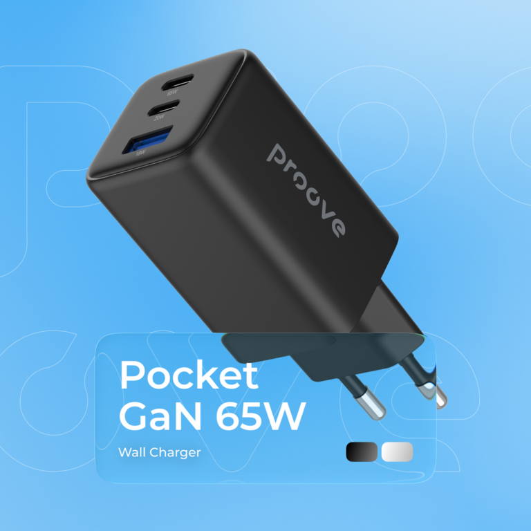 Karikues muri Proove Pocket, 65W, me 2×Type-C dhe USB, i bardhë thumbnail 5