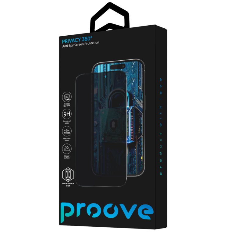 Xham mbrojtës Proove Privacy 360 me Installation Box për iPhone 16 Pro Max, 9H thumbnail 3