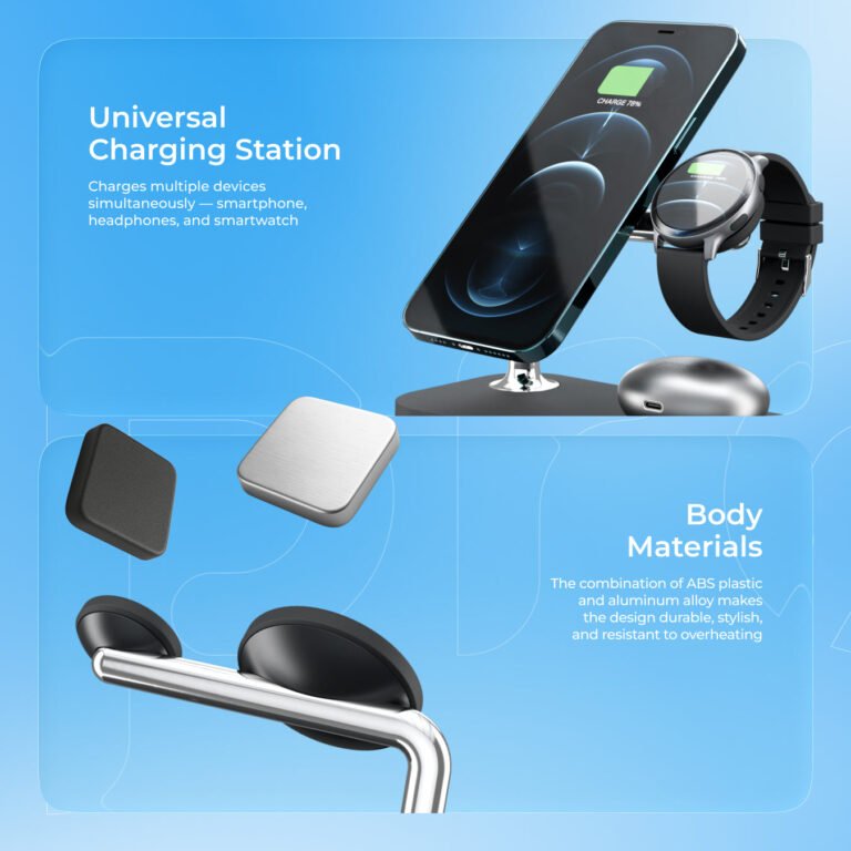 Karikues wireless Proove Magnetic Field 3n1, 15W thumbnail 6