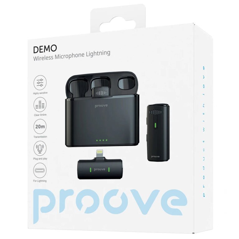 Mikrofon wireless Proove Demo Lightning – për iPhone / iPad (Lighting), set 2 copë thumbnail 3