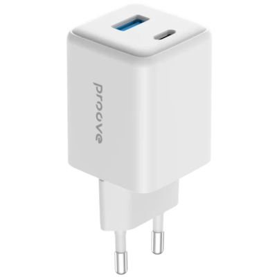 Karikues muri Proove Pocket, 45W, me USB dhe Type-C, i bardhë