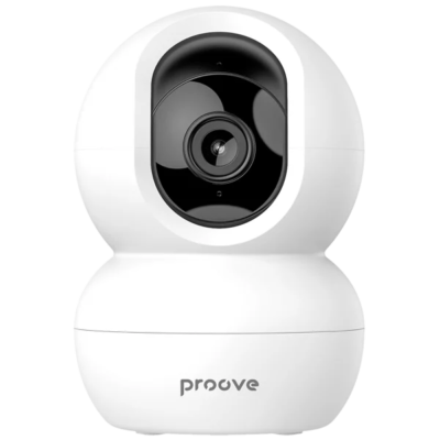 Kamerë sigurie Proove Vision, 3MP, Wi-Fi 2.4GHz, 355° rrotullim, e bardhë