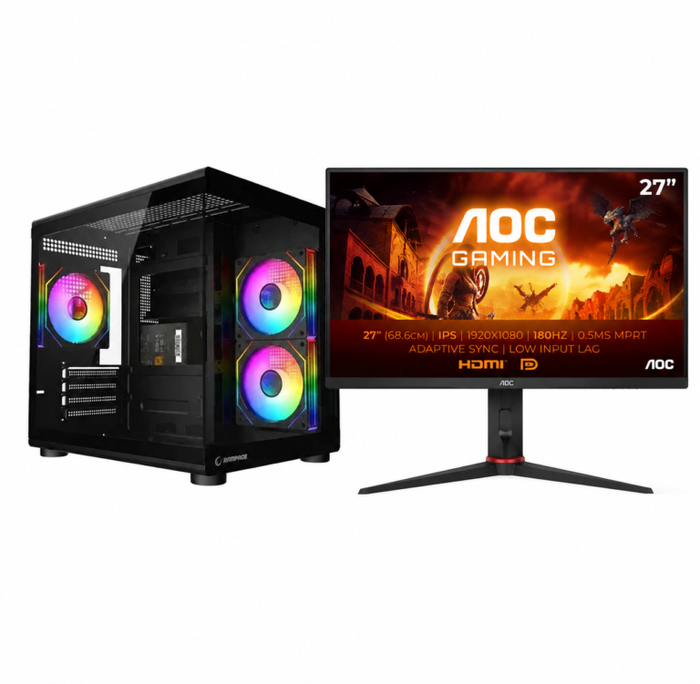 BT Bundle Blaze Series 2 – PC Gaming RTX 5050 8GB, Ryzen 5 5600X, 16GB DDR4, 512GB SSD + Monitor AOC 27″ 180Hz