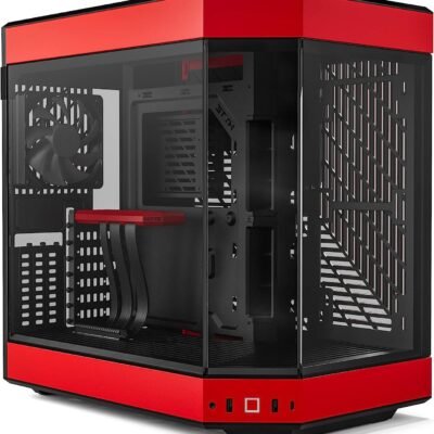 Case HYTE Y60 Tempered Glass, Mid-Tower, Black and Red