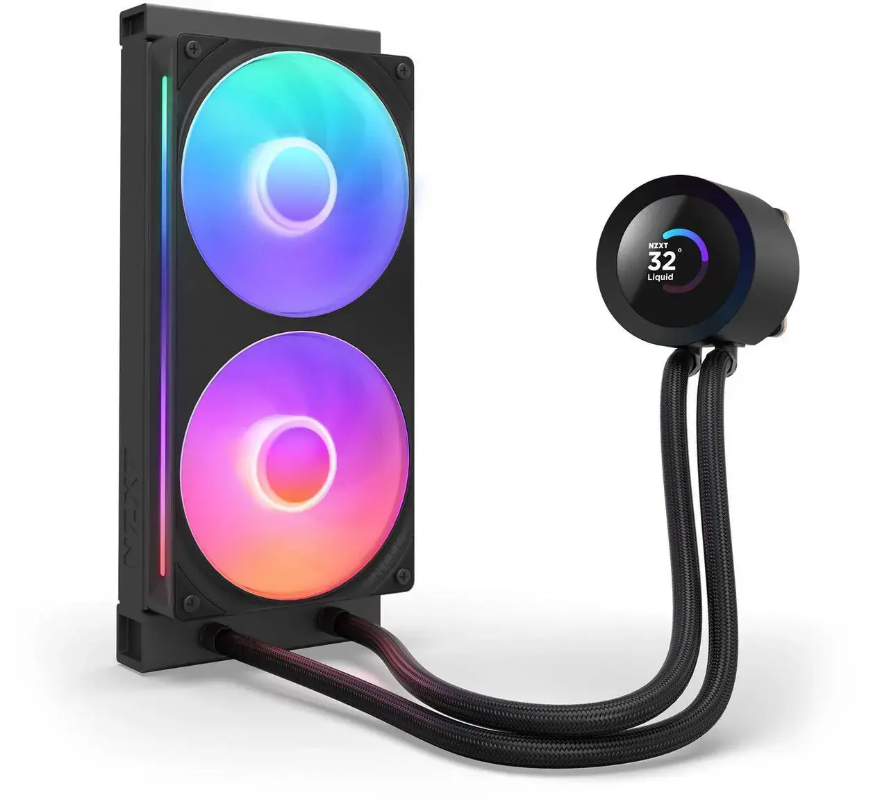 AIO Liquid Cooler NZXT Kraken Plus 240 RGB LCD Display - Black - Image 3
