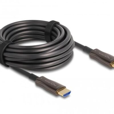 Delock Active Optical HDMI Cable with metal armouring 8K 60 Hz 20 m