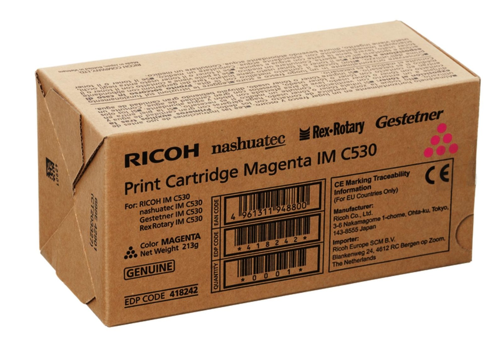 Toner Cartridge RICOH IM C530FB,18000 p, Magenta - Image 2