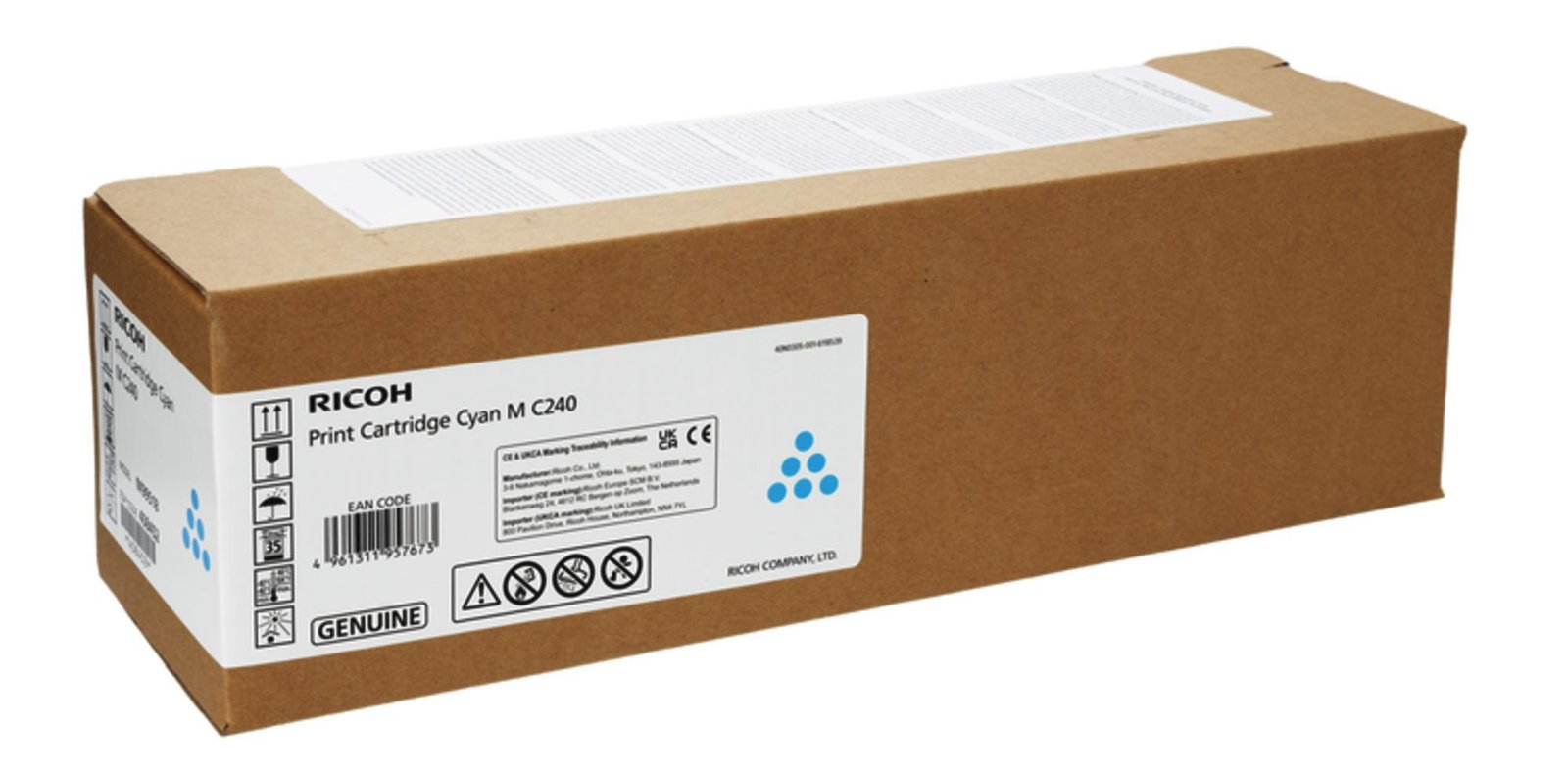 Toner Cartridge Ricoh M C240, MC240FW, P C200W, 4500 k, Cyan - Image 2