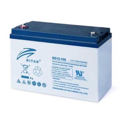 Lead Battery gel for solar systems RITAR (DG12-100)12V/100Ah -328 /172/219mm F12/M8 RITAR