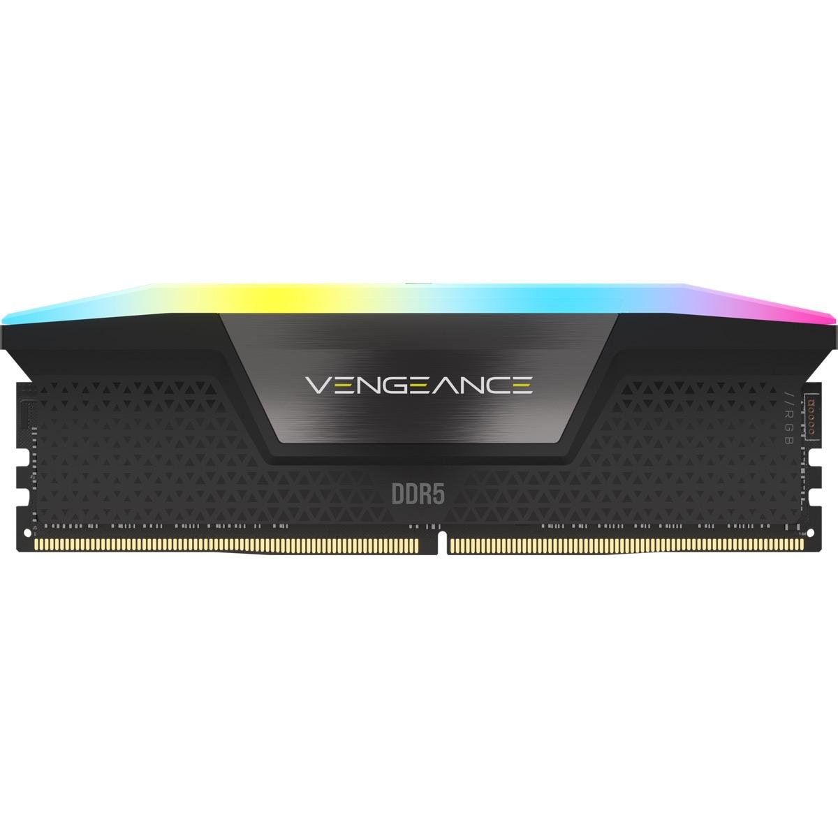 Memory Corsair Vengeance Black RGB 32GB(2x16GB) DDR5 PC5-41600 5200MHz CL40 CMH32GX5M2B5200C40 - Image 3