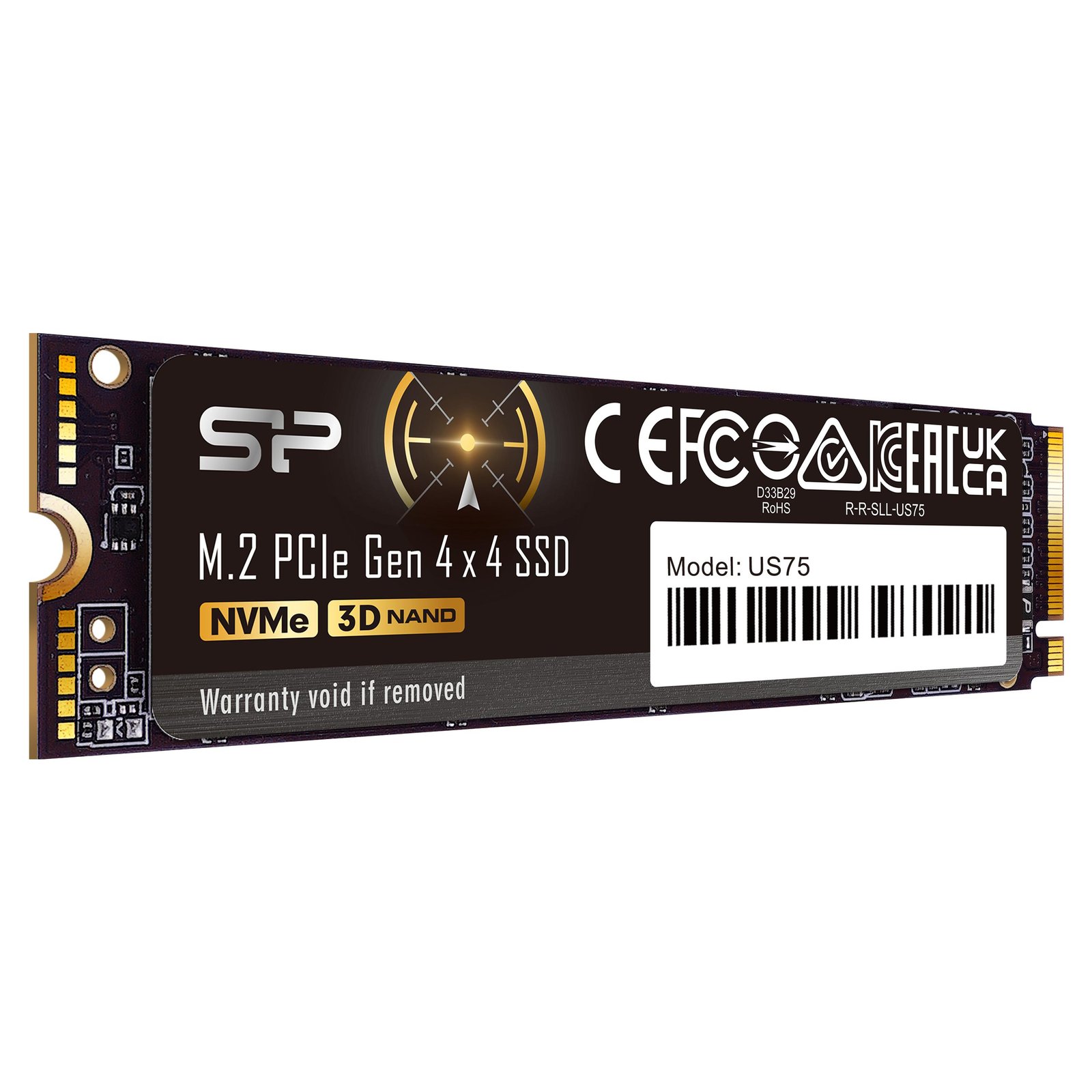 SSD Silicon Power US75 1TB M.2-2280, PCIe, Gen 4x4 NVMe - Image 2