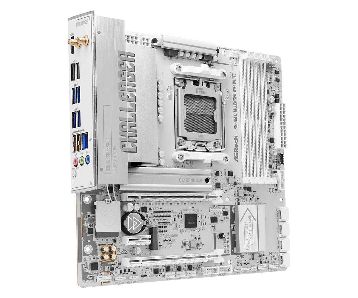 Motherboard ASRock B850M CHALLENGER WIFI WHITE socket AM5 - Image 2